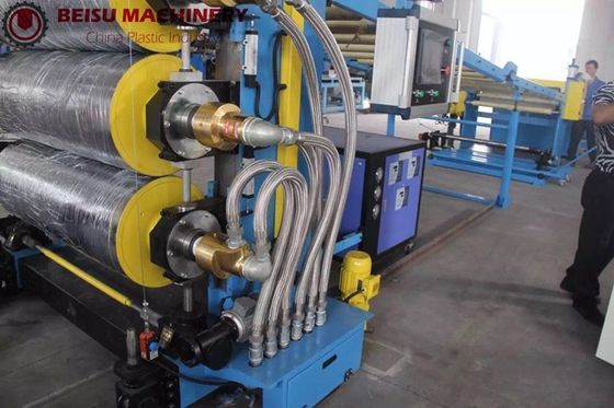 Single Or Double Layers Plastic Sheet Production Line Good Plasticizing Effect