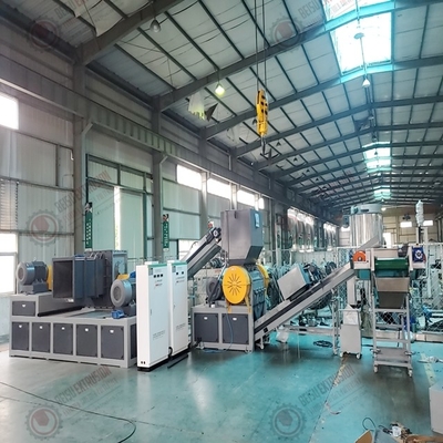 Waste Plastic Metal Wire Double Shaft Shredding Machine With Recycling Crusher Separator