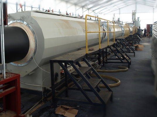 Big Dia HDPE Solid Pipe Production Line , Plastic Pipe Production Line PLC Automatic