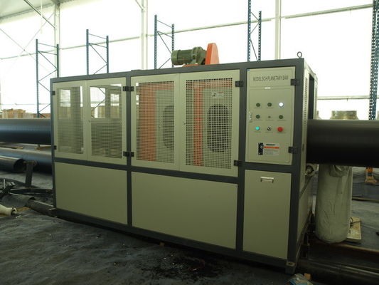 Big Dia HDPE Solid Pipe Production Line , Plastic Pipe Production Line PLC Automatic
