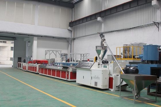 Double Screw Design PVC Window Profile Production Line Plastics Mixing Uniformity