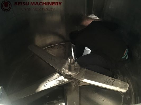 Stainless Steel Plastic Blender , Plastic Mixer Machine For Chemical Industry