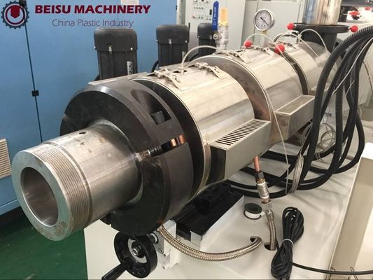 UPVC CPVC OPVC Conical Twin Screw Extruder With Internationally renowned brand PLC